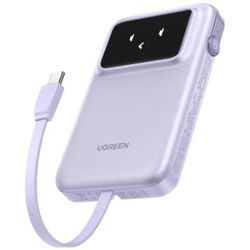 купить Аккумулятор внешний USB (Powerbank) Ugreen 35604B Uno Series with Cables Type-C, 10000mAh, 30W, Purple в Кишинёве 