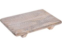 Tava de servire mango 30X20X2cm, picioruse din lemn