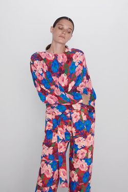 Блуза ZARA Цветочный принт 7935/070/600