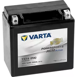 купить Автомобильный аккумулятор Varta 12V 12AH 200A(EN) клемы 1 (150x87x146) YTX14-BS AGM (512909020I312) в Кишинёве 