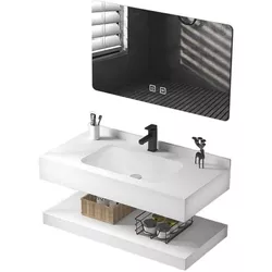 cumpără Dulap pentru lavoar SanDonna Set 1009A (80cm) piatra sinterizata în Chișinău 