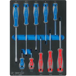 cumpără Șurubelniță King Tony 9-31110MRV отвертки крестовые, шлицевые 10 пр. (FOAM) în Chișinău 