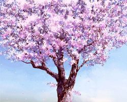 Картина по номерам 40x50 Розовое дерево RA3334