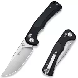 купить Нож походный Sencut S25001-1 Slybolt, G10 negru, Crossbar Lock в Кишинёве 