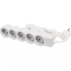 cumpără Prelungitor electric Legrand 694571 Bloc Multipriza Universal 5x2P+T(5M-3x1 5) Alb-Gri în Chișinău 