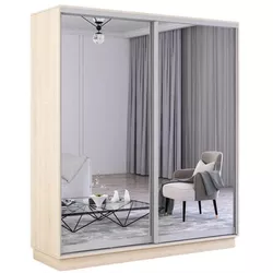 cumpără Dulap Mobildor-Lux Fox uși glisante din oglinzi (180x60x200H cm) Sonoma în Chișinău 