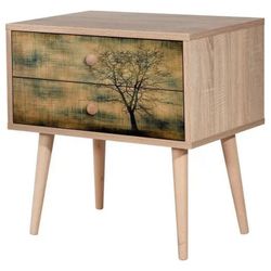 купить Тумбочка Trendy Two-729, Stejar Sonoma, 60x61x40cm в Кишинёве 