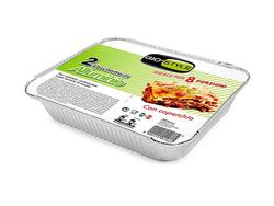 Forme din aluminiu GioStyle 2buc, 80µm, 32X26X5cm, cu capac, 8 portii