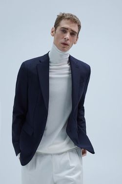 Пиджак ZARA Темно синий 4284/735/401.