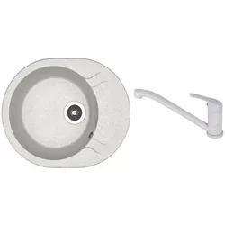 купить Мойка кухонная со смесителем Dr.Gans Berta 580 + SanDonna F 1066 gri в Кишинёве 