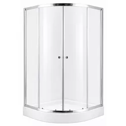 купить Душевая кабина MPN 28684 Cabina de dus, 1000x1000x1940mm, cada joasa, forma rotunda, sticla fumurie в Кишинёве 