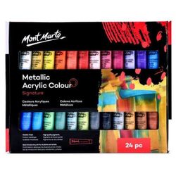 cumpără Set de creație Mont Marte PMMT2436 Set vopsea acrilica metalic 24 culori x 36ml în Chișinău 