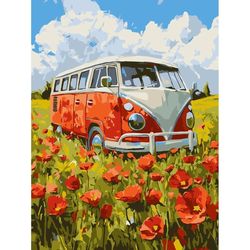 купить Картина по номерам Ideyka (KHO6392) A journey into the red, 30х40 в Кишинёве 