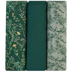 cumpără Accesoriu pentru înfășat Kikka Boo 31103010104 Pelinci de muselina Secret Garden Green, 100x100 cm, 3 buc. în Chișinău 