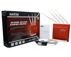 Wi-Fi AC Dual Band Netis Gaming Router, "WF2681", 1200Mbps, Gbit Ports, MIMO