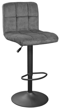 купить Барный стул Deco SB-044 Velvet Dark Grey+Black Leg в Кишинёве 