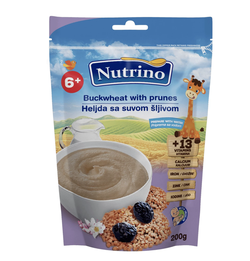 Каша гречневая молочная Nutrino с черносливом (6+ мес) 200 г