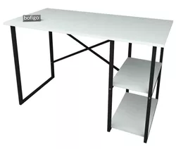 cumpără Masă de birou Nex Home 2 compartimente, metal 120x60 cm, Alb (20-02-01) în Chișinău 