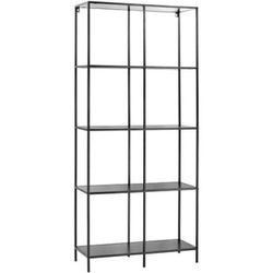 cumpără Etajeră H&S 48334 cu 5 polite 78x30x170cm metal/MDF, maro în Chișinău 