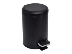 Cos pentru gunoi cu pedala Tendance 3l, metal, negru, soft close