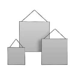 купить Зеркало Promstore 51033 Set 3buc: 35x35/30x30/20x20cm в Кишинёве 