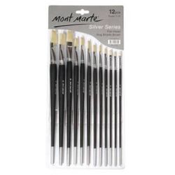 cumpără Set de creație Mont Marte BMSS0002 Set de periute Silver series 12 buc, plate în Chișinău 