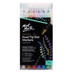cumpără Set de creație Mont Marte MMPM0059 Set markere cu doua capete Dot Metallic, 6buc în Chișinău 