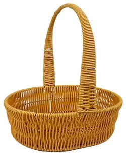 cumpără Cutie depozitare Promstore 02619.3 Cos impletit 21x16xH24cm, cu maner în Chișinău 