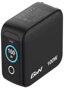 купить Зарядное устройство сетевое Verbatim VER_30239 Mini GaN Charger with Display 100W в Кишинёве 