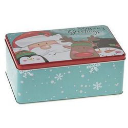 купить Новогодний декор Promstore 23430.2 Коробка рождественская 20x13x8cm Снегопад, металл в Кишинёве 