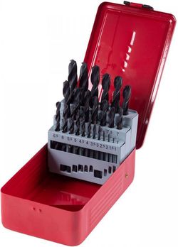 купить Сверло King Tony 11325SQ набор сверл в металлическом футляре, 25 шт., 1,0–13,0 мм (шаг 0,5 мм) в Кишинёве 