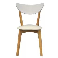 cumpără Scaun Evelin di Costacurta Cameroon White/Bella beech (PU White) în Chișinău 