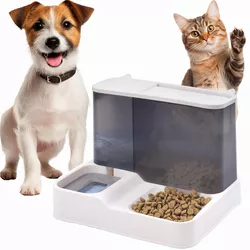 купить Миска для собак и кошек Jumi CD-321076 2 in 1, Gri в Кишинёве 