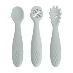 купить Посуда для кормления Dreambaby G5075 Scomash Twist Seafoam, набор из трёх силиконовых ложек в Кишинёве 