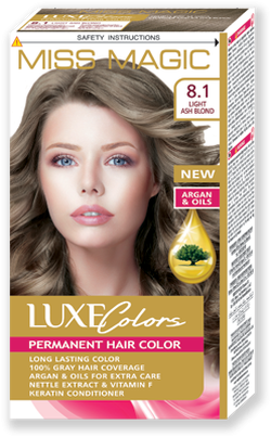 Краска для волос, SOLVEX Miss Magic Luxe Colors, 108 мл., 8.1 - Светлый пепельно-русый