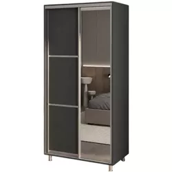 cumpără Dulap my-STYLE C10H0T05AM02-U23, 100x200, антрацит în Chișinău 