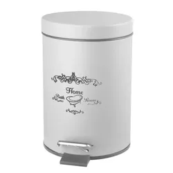 cumpără Coș de gunoi Bisk 07500 cu pedala 3L NICEA, alb în Chișinău 