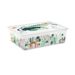 купить Короб для хранения KIS 46864 Коробка с крышкой C-box Tropical L 27l, 55x39x17cm в Кишинёве 