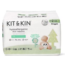 Гипоаллергенные эко-подгузники Kit&Kin 2 (4-8 кг) 38 шт