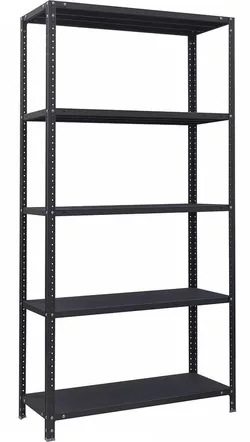 cumpără Raft de depozitare УХЛ-МАШ СК-Ч 2,0/1000х400 Стеллаж средней нагрузки 120кг (2000х1000х400мм) (5 полок) чёрный în Chișinău 