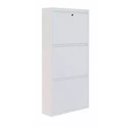 купить Полка для обуви Trendy Locking 3 Piece Metal-White, 50x103x15cm в Кишинёве 