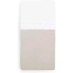 cumpără Lenjerie de pat pentru copii Jollein 008-524-65359 Cearsaf pentru patut Love you Nougat, 120x150 cm în Chișinău 