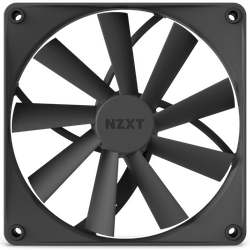 PC Case Fan NZXT F140Q, 140x140x26mm, 18.7-23dB, 42.92-101CFM, 500-1200RPM, FDB, 4 Pin, Black