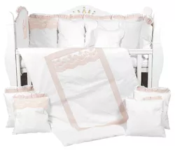 cumpără Lenjerie de pat pentru copii PernaMea Set lenjerie 8 piese Royal Roz (PM.101611/2) în Chișinău 