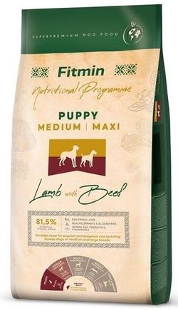 купить Корм для питомцев Fitmin Dog medium maxi puppy lamb&beef 2.5 kg в Кишинёве 