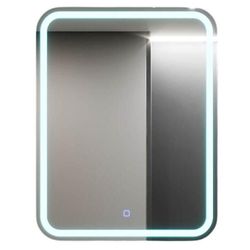 купить Зеркало для ванной Bayro Sonata LED touch 600x760 правый белый в Кишинёве 