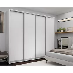 cumpără Dulap Nex Home Dulap cu uși glisante 280x60x240cm, PAL, Alb în Chișinău 