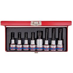 купить Набор головок, бит, насадок King Tony 4128PR набор насадок SPLINE М5-М16 1/2", 8 пр. в Кишинёве 