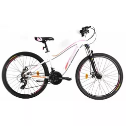 купить Велосипед Crosser P6-2 26" 15" (EF51 21S) White/Rose в Кишинёве 