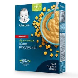 Gerber  каша кукурузная безмолочная, 5+мес,180 г